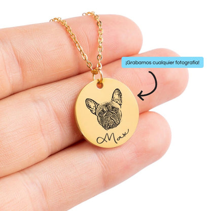 Collar personalizado con cara de mascota